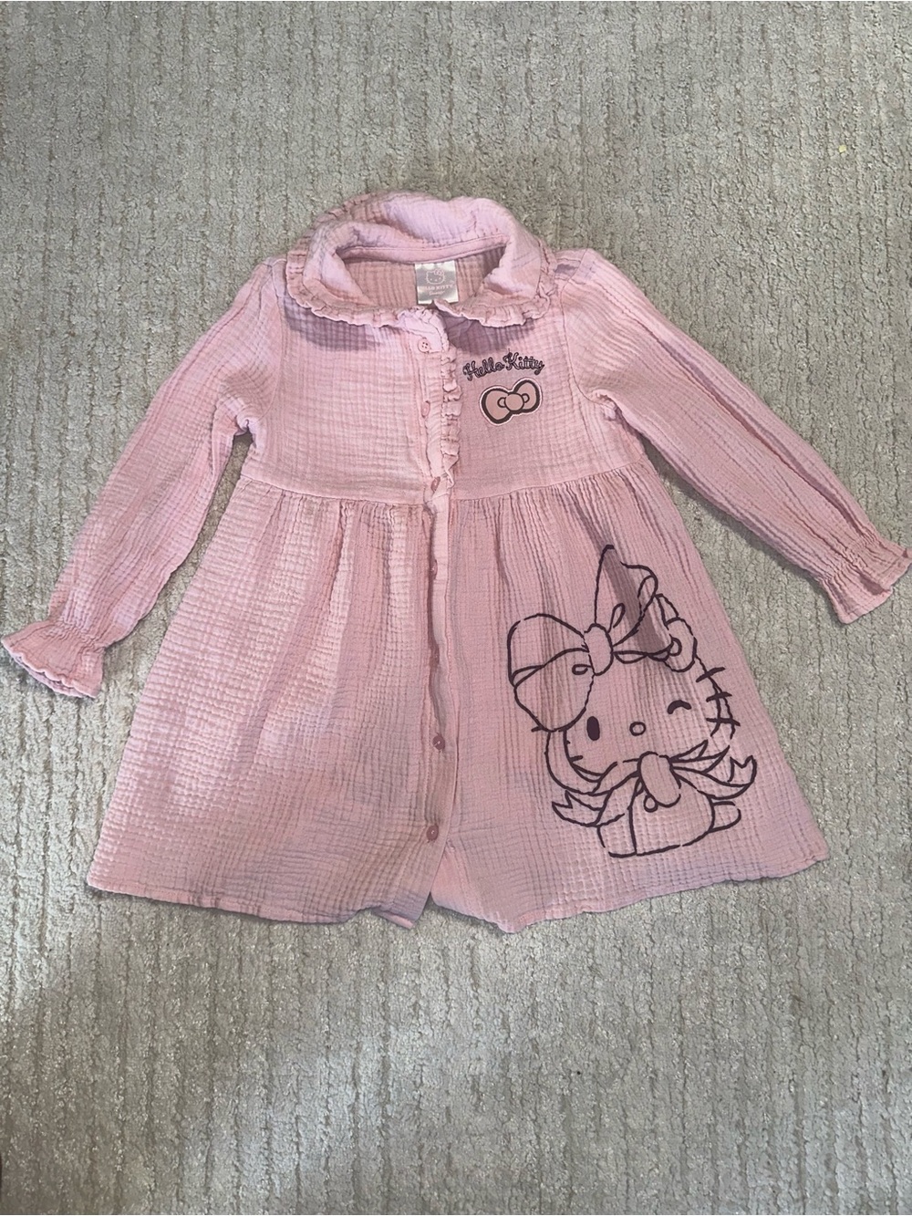 Toddler Girls' Hello Kitty Long Sleeve Dress